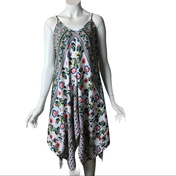 Design Lab Dress Lord & Taylor Swing Womens Floral Asymmetrical Size S/P - Picture 2 of 10